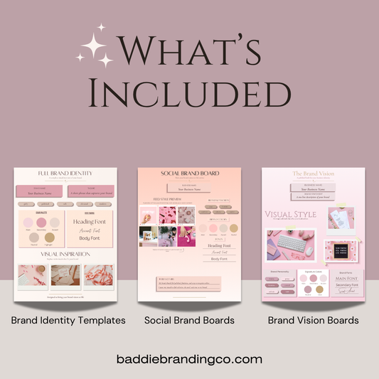 The Brand Glow-Up Kit | Luxury Brand Board Canva Templates