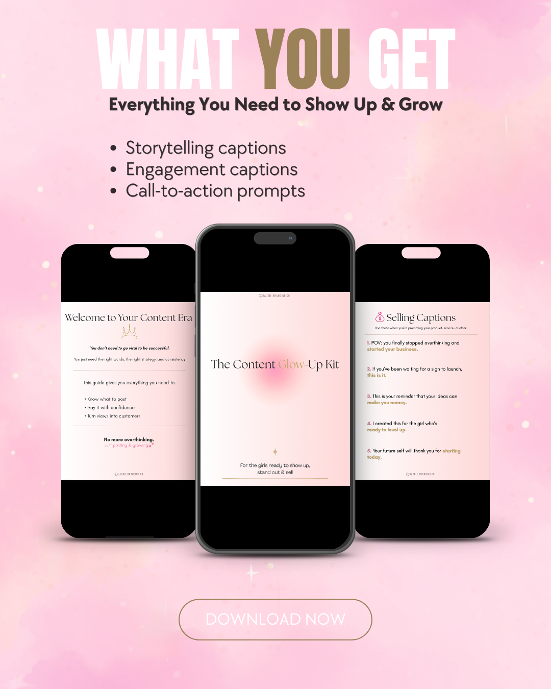 Content Glow-Up Kit: Captions That Sell & Grow