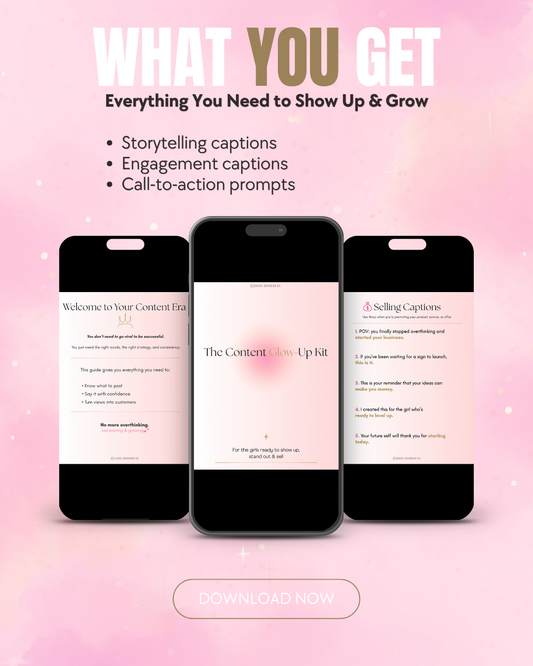 Content Glow-Up Kit: Captions That Sell & Grow