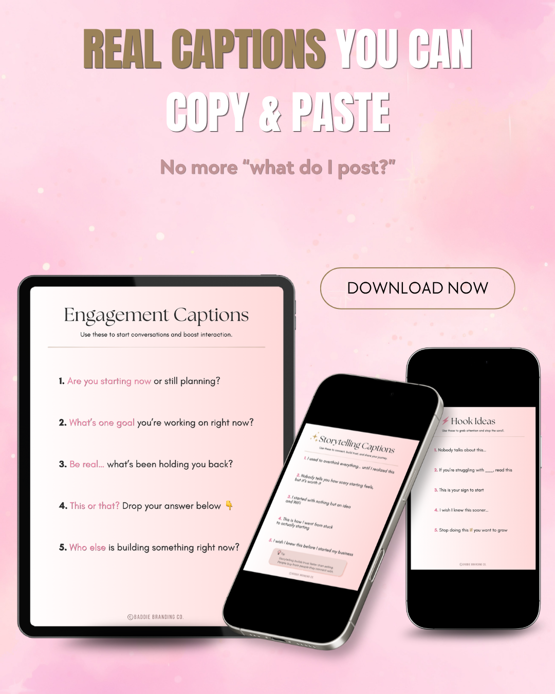 Content Glow-Up Kit: Captions That Sell & Grow