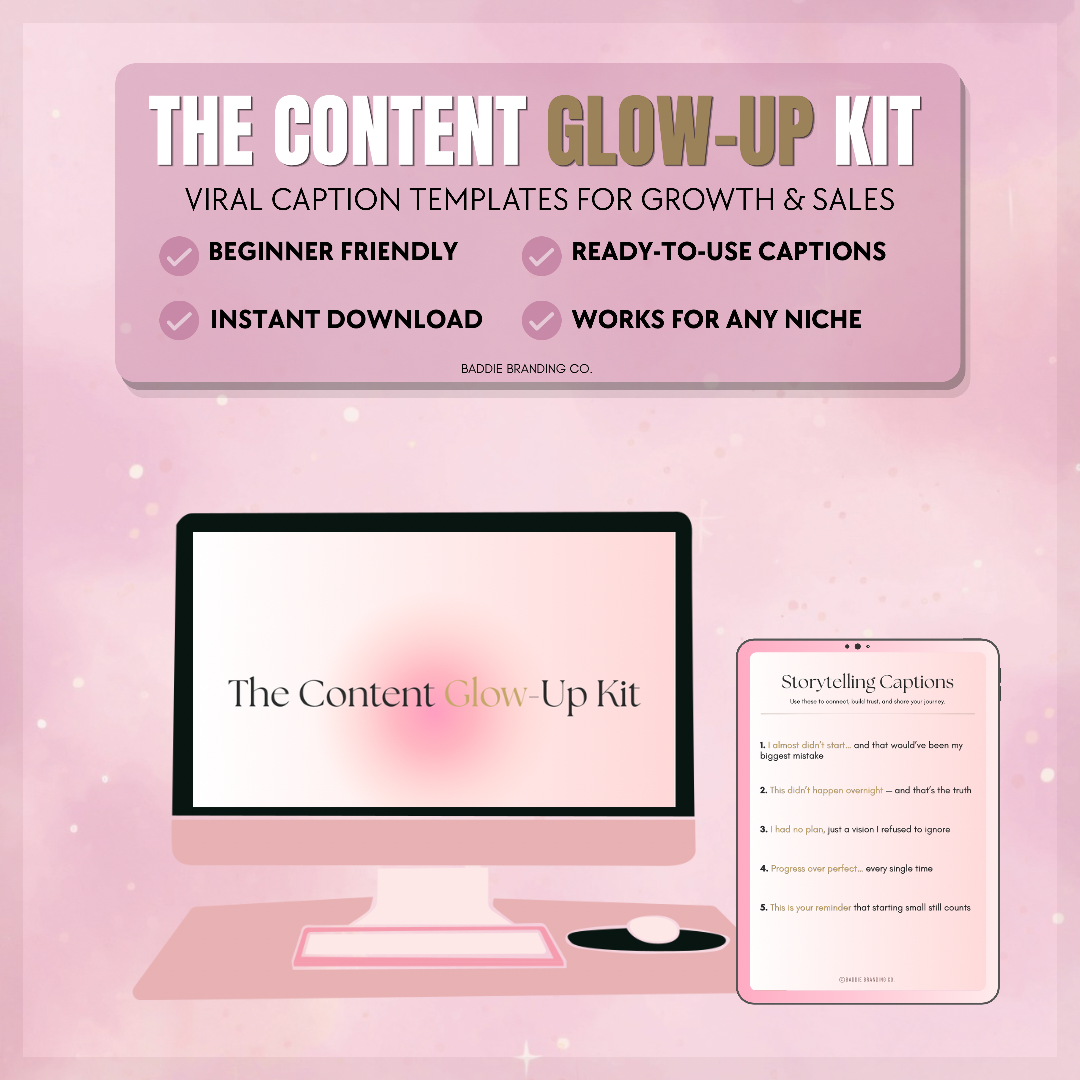 Content Glow-Up Kit: Captions That Sell & Grow